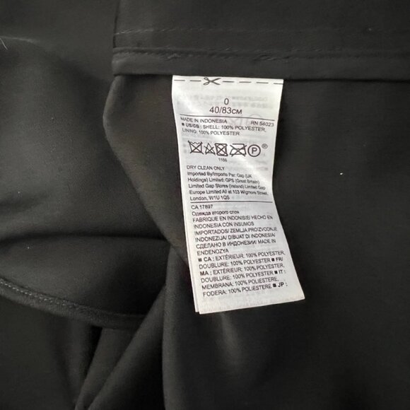 Banana Republic Black Fit Flare RacerBack Faux Wrap Ruffle Sleeveless Dress 0 - Picture 6 of 10